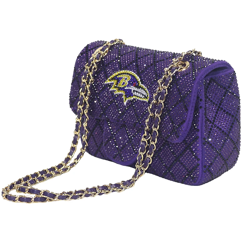 Cuce Baltimore Ravens Crystal Crossbody Purse