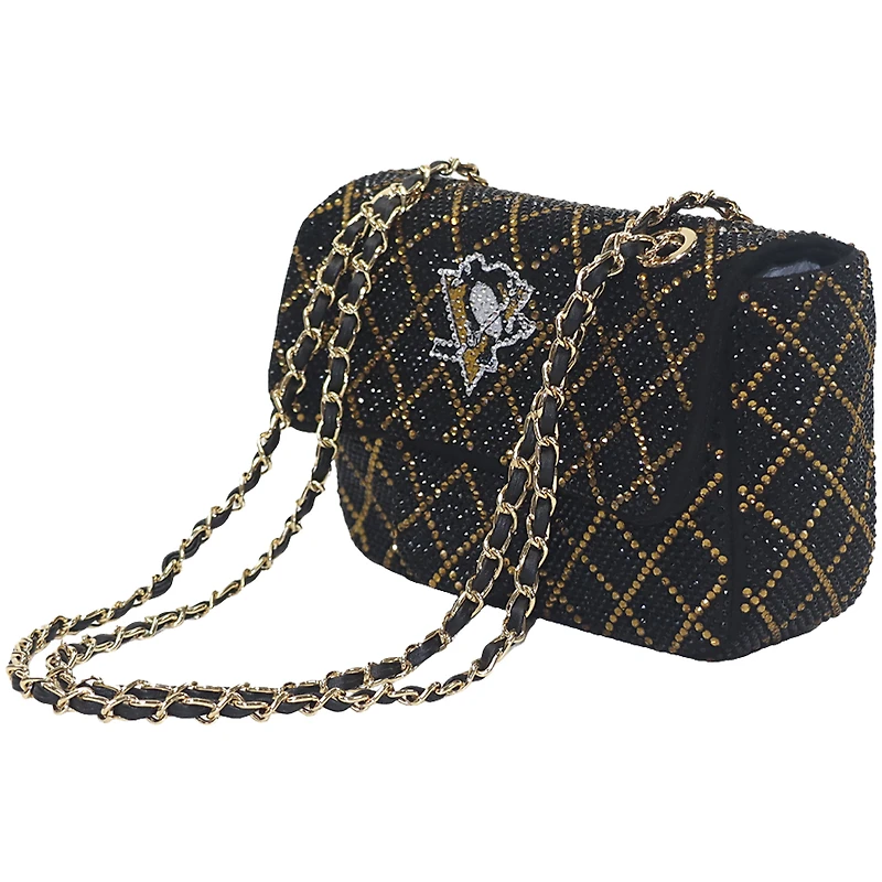 Cuce Pittsburgh Penguins Crystal Crossbody Purse
