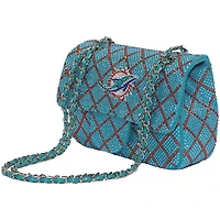 Cuce Miami Dolphins Crystal Crossbody Purse
