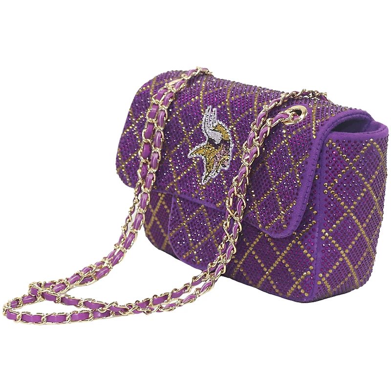 Cuce Minnesota Vikings Crystal Crossbody Purse