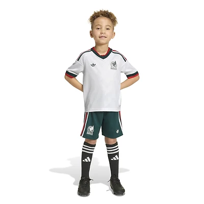 Toddler adidas White Mexico National Team 2026 Away Replica Kit Set