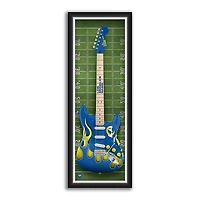 Los Angeles Rams 14" x 37" Framed Electric Guitar Print