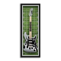 Las Vegas Raiders 14" x 37" Framed Electric Guitar Print