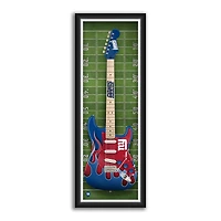 New York Giants 14" x 37" Framed Electric Guitar Print
