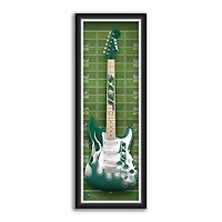 New York Jets 14" x 37" Framed Electric Guitar Print