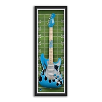 Carolina Panthers 14" x 37" Framed Electric Guitar Print