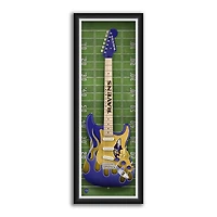 Baltimore Ravens 14" x 37" Framed Electric Guitar Print