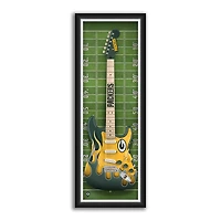 Green Bay Packers 14" x 37" Framed Electric Guitar Print