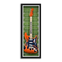 Denver Broncos 14" x 37" Framed Electric Guitar Print