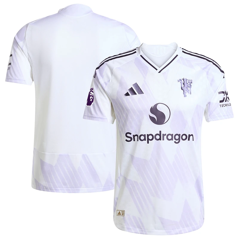 Men's adidas White Manchester United 2025/26 Away Authentic Jersey