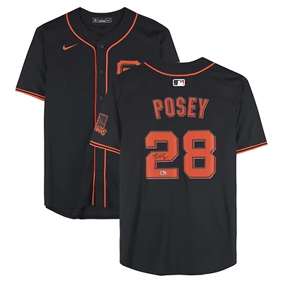 Buster Posey San Francisco Giants Autographed Black Nike Replica Jersey