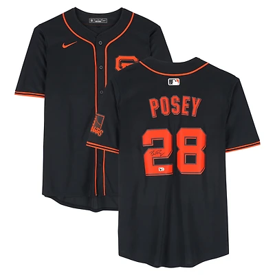 Buster Posey San Francisco Giants Autographed Black Nike Replica Jersey