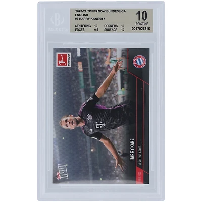 Harry Kane Bayern Munich 2023-24 Topps Now A Perfect Start! 18.08.2023 #6 BGS Authenticated 10 Card - 10,10,9.5,10 Subgrades