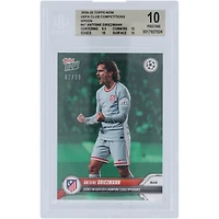 Antoine Griezmann Atletico de Madrid 2024-25 Topps Now Green Scores on 100th UEFA Champions League Appearance 26.11.24 #47 #62/99 BGS Authenticated 10 Card - 9.5,10,10,10 Subgrades