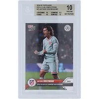 Antoine Griezmann Atletico de Madrid 2024-25 Topps Now Scores on 100th UEFA Champions League Appearance 26.11.24 #47 BGS Authenticated 10 Card - 10,9.5,10,10 Subgrades