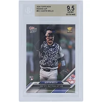 Austin Wells New York Yankees 2024 Topps Now Rookie Cup Team #RC1 BGS Authenticated 9.5 Rookie Card