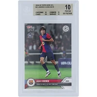Andrés Cuenca Barcelona 2024-25 Topps Now First-Team Debut 01.10.24 #21 BGS Authenticated 10 Rookie Card - 10,10,9.5,10 Subgrades