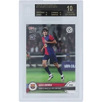 Andrés Cuenca Barcelona 2024-25 Topps Now First-Team Debut 01.10.24 Black Label #21 BGS Authenticated 10 Rookie Card - 10,10,10,10 Subgrades