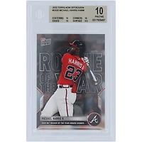 Michael Harris Atlanta Braves 2022 Topps Now 2022 NL Rookie of The Year Award Winner 11.14.2022 #OS-35 BGS Authenticated 10 Card - 10,10,10,9.5 Subgrades