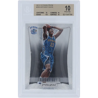 Anthony Davis New Orleans Hornets 2012-13 Panini Prizm #236 BGS Authenticated 10 Rookie Card - 10,10,9.5,10 Subgrades