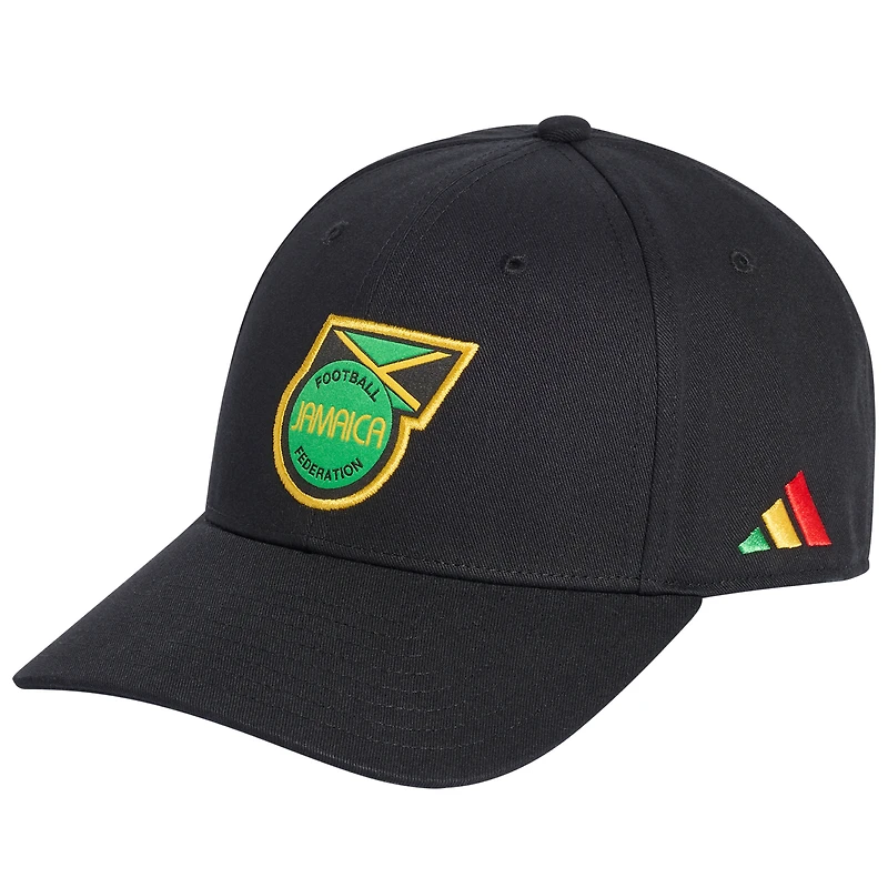 Unisex adidas Black Jamaica National Team Team Baseball Adjustable Hat