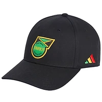 Unisex adidas Black Jamaica National Team Team Baseball Adjustable Hat