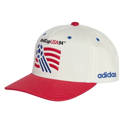 Unisex adidas  White/Red USMNT  1994 World Cup Graphic Adjustable Hat
