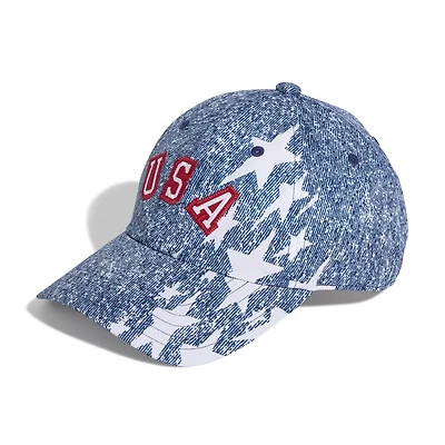 Unisex adidas Blue USA 1994 Denim Graphic Adjustable Hat