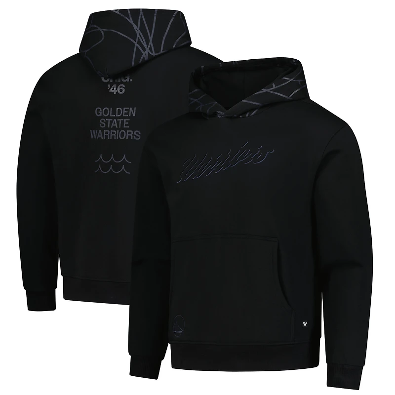 Unisex The Wild Collective Golden State Warriors Blackout Hoodie