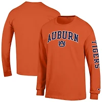 Men's Champion Auburn Tigers Arch Over Logo 2-Hit Long Sleeve T-Shirt
