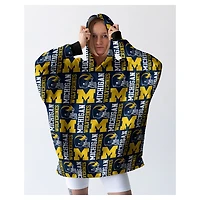 Pegasus Michigan Wolverines 54" x 72" Homefield Repeat Logo Wearable Hoodie Blanket