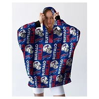 Pegasus Buffalo Bills Homefield Repeat Logo Wearable Hooded Blanket