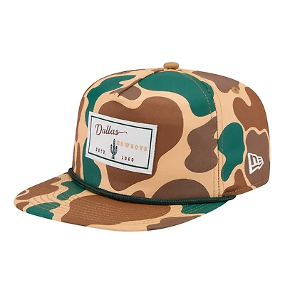 Men's New Era  Camo Dallas Cowboys Duck Rope 19TWENTY Adjustable Hat