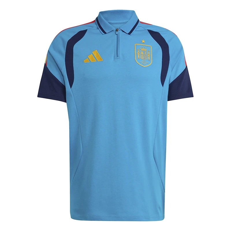Men's adidas Turquoise Spain National Team 2026 Tiro Training Polo