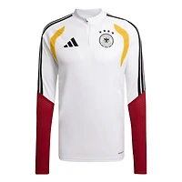 Men's adidas  White Germany National Team 2026  Tiro Quarter-Zip Training Top