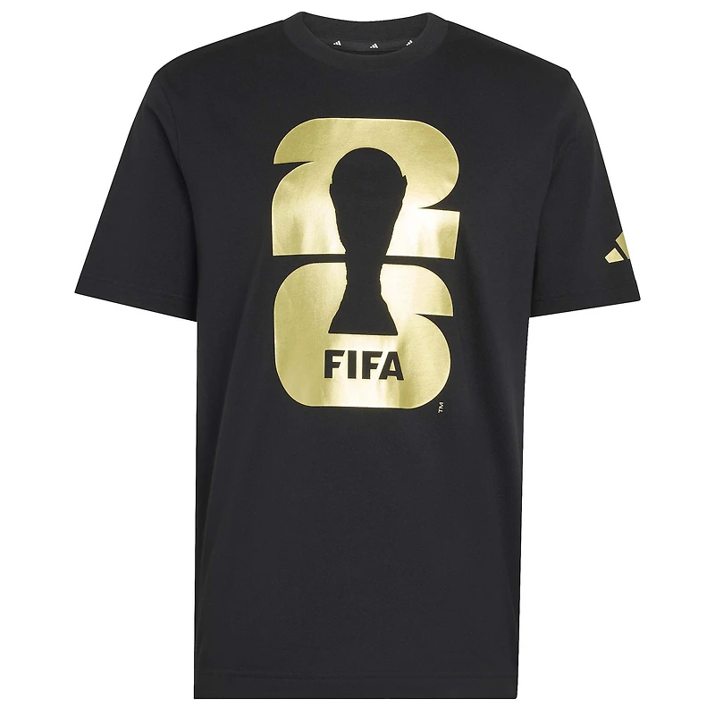 Men's adidas Black 2026 FIFA World Cup Official Emblem T-Shirt