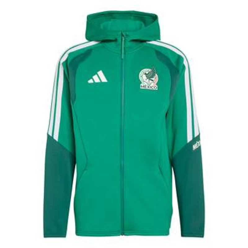 Men's adidas Green Mexico National Team 2026 Tiro Pro Full-Zip Hoodie