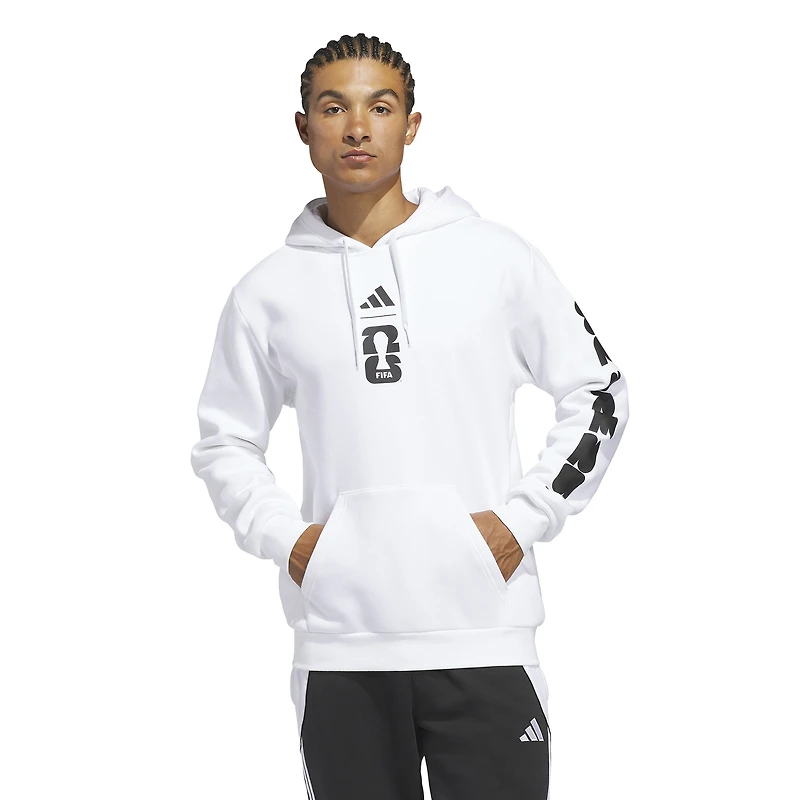 Men's adidas White 2026 FIFA World Cup Official Graphic Hoodie