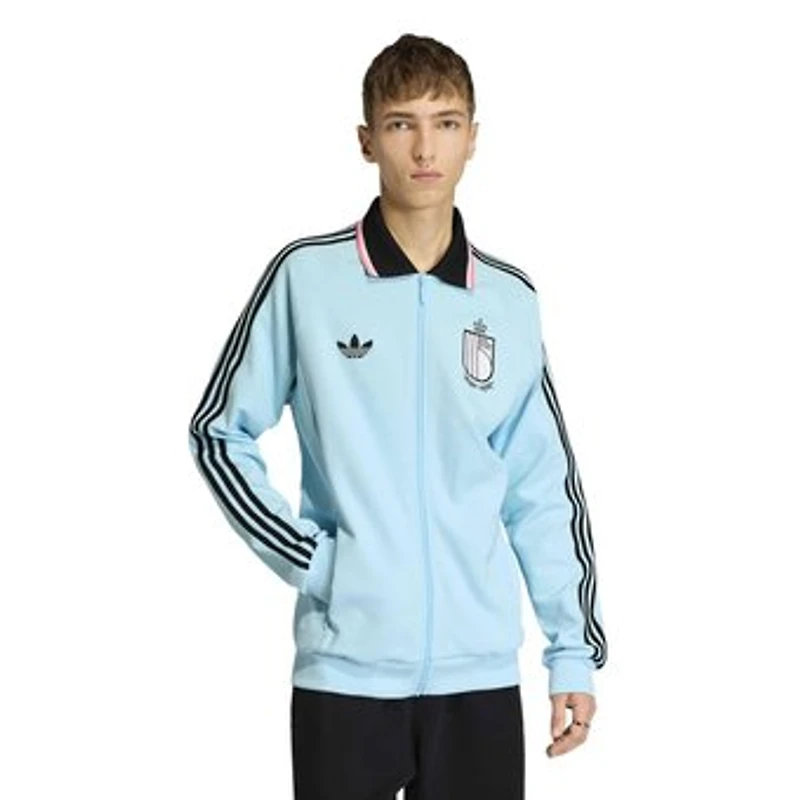 Men's adidas Light Blue Belgium National Team 2026 Away Full-Zip Anthem Jacket