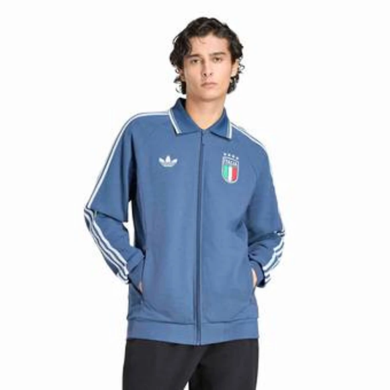 Men's adidas Blue Italy National Team 2026 Away Full-Zip Anthem Jacket