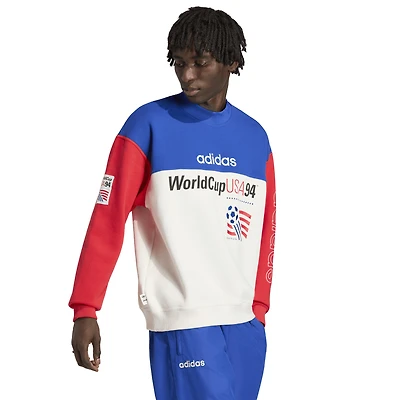 Men's adidas  Royal/White USMNT 1994 World Cup Graphic Sweatshirt