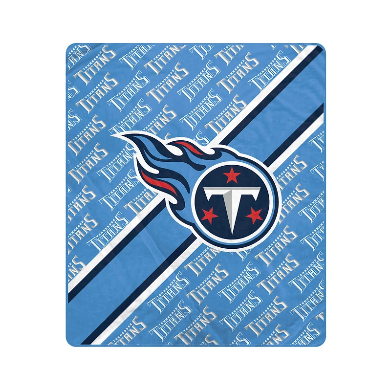 Pegasus Tennessee Titans 50" x 60" Diagonal Lined Wordmark Ultra Soft Blanket