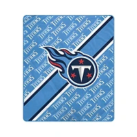 Pegasus Tennessee Titans 50" x 60" Diagonal Lined Wordmark Ultra Soft Blanket