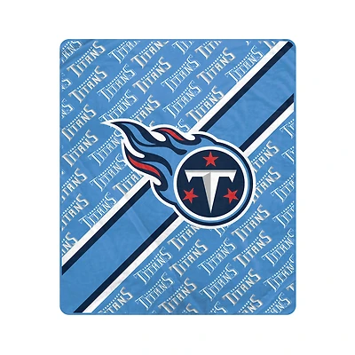 Pegasus Tennessee Titans 50" x 60" Diagonal Lined Wordmark Ultra Soft Blanket