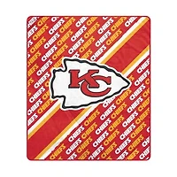Pegasus Kansas City Chiefs 60" x 70" Diagonal Lined Wordmark Ultra Soft Blanket