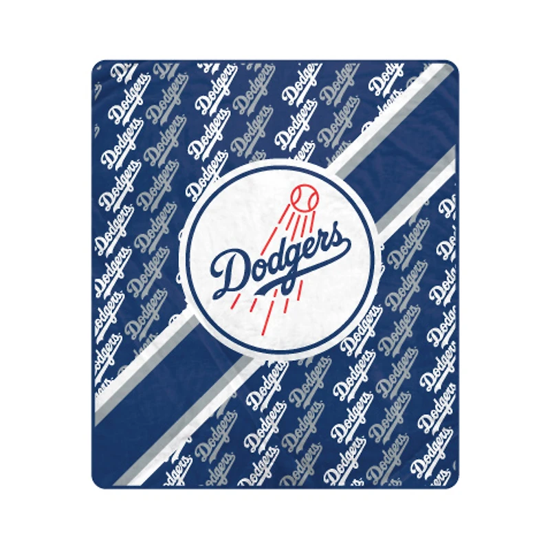 Pegasus Los Angeles Dodgers 50" x 60" Diagonal Lined Wordmark Ultra Soft Blanket