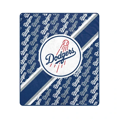 Pegasus Los Angeles Dodgers 50" x 60" Diagonal Lined Wordmark Ultra Soft Blanket