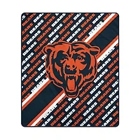 Pegasus Chicago Bears 60" x 70" Diagonal Lined Wordmark Ultra Soft Blanket