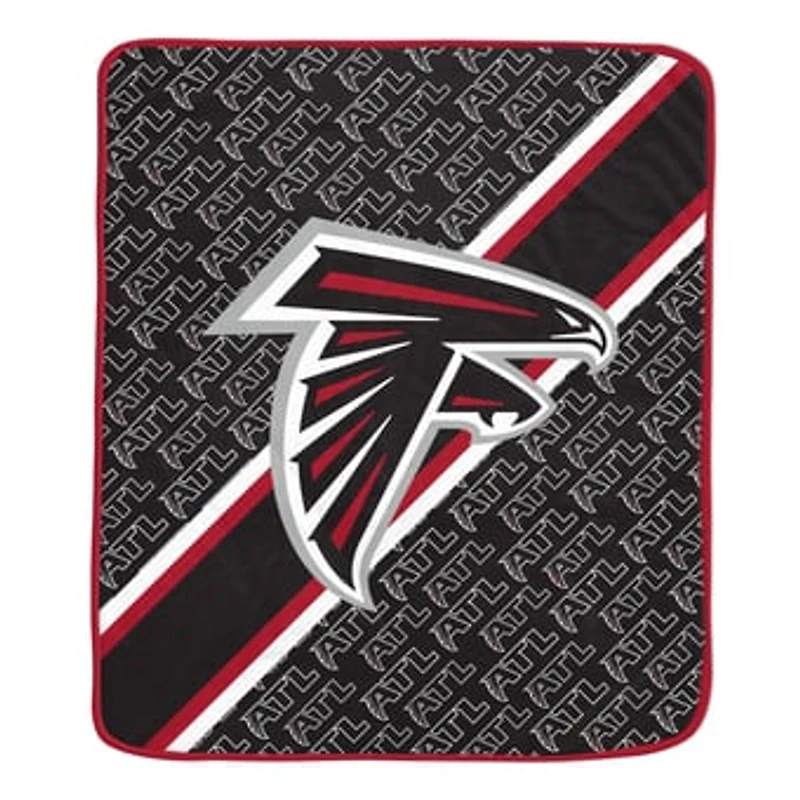 Pegasus Atlanta Falcons 60" x 70" Diagonal Lined Wordmark Ultra Soft Blanket