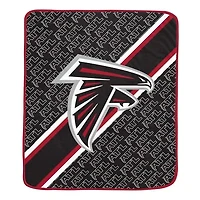 Pegasus Atlanta Falcons 60" x 70" Diagonal Lined Wordmark Ultra Soft Blanket